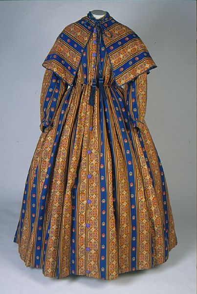 striped wool wrapper with cape